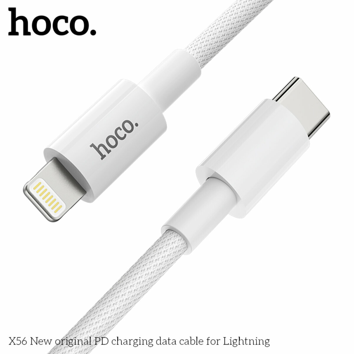 Кабель Hoco X56 New original USB to Lightning 1м білий (HC-X56-L-White) дивитися фото №2