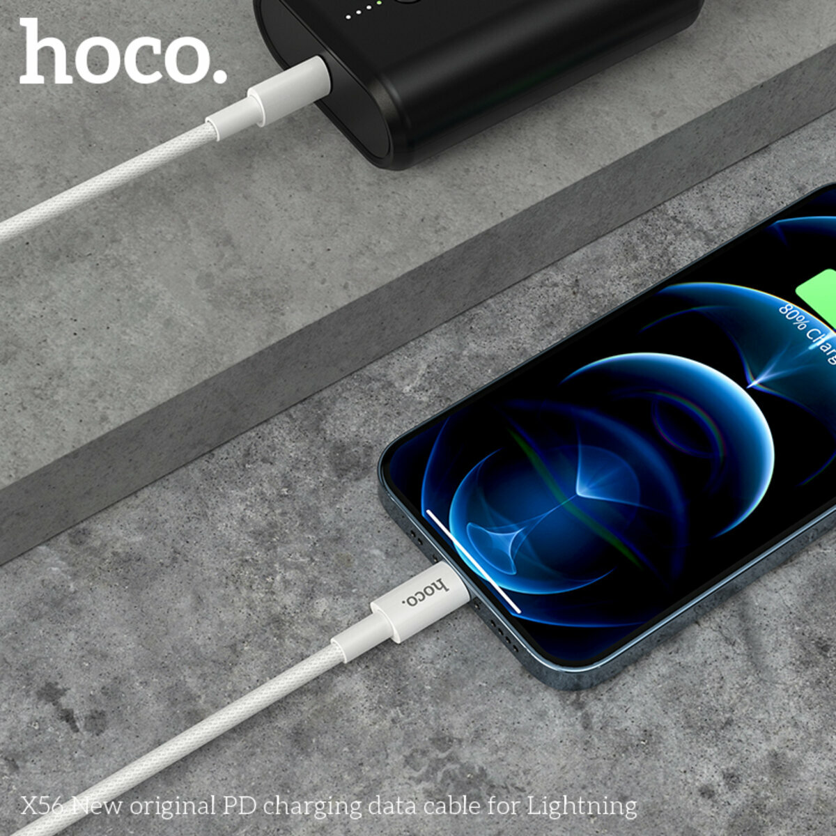 Кабель Hoco X56 New original USB to Lightning 1м білий (HC-X56-L-White) дивитися фото №4