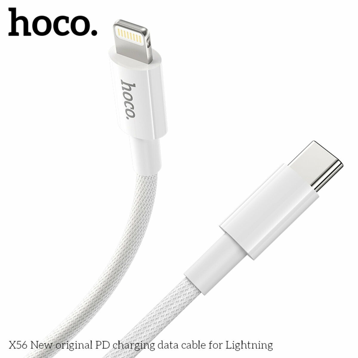 Кабель Hoco X56 New original USB to Lightning 1м білий (HC-X56-L-White) дивитися фото №8