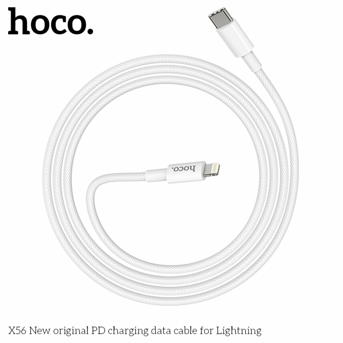 Кабель Hoco X56 New original USB to Lightning 1м білий (HC-X56-L-White) дивитися фото №7