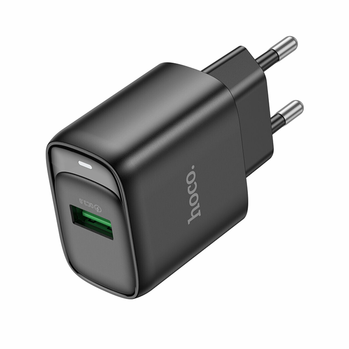 Мережевий зарядний пристрій Hoco C140A Smart QC3.0 чорний (HC-C140A-Black) дивитися фото №1