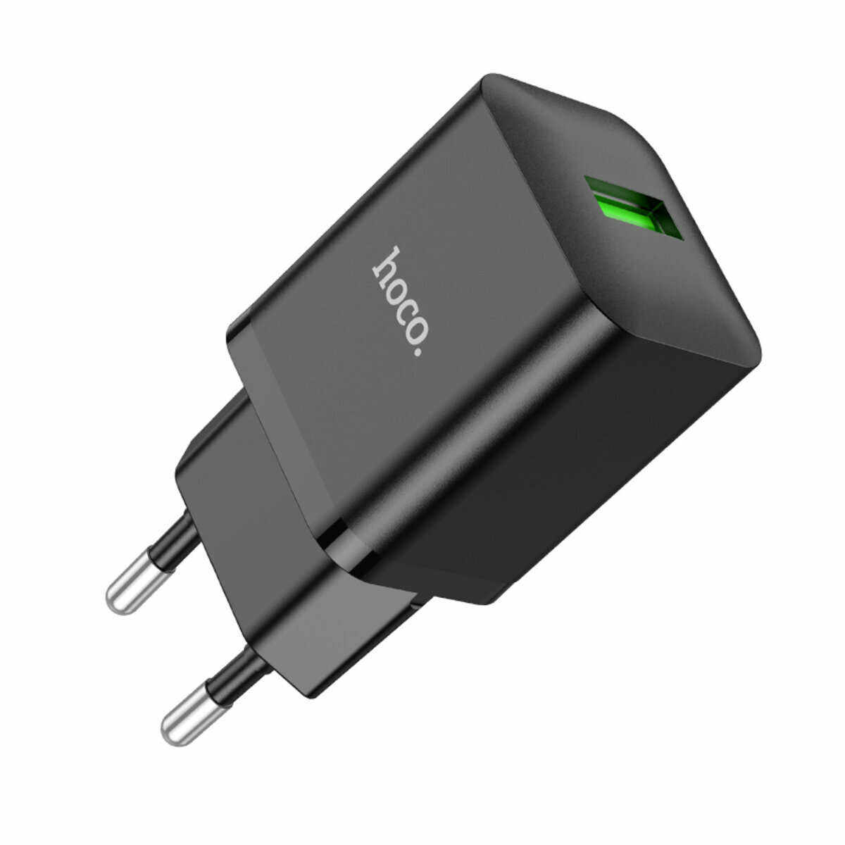 Мережевий зарядний пристрій Hoco N26 Maxim QC3.0 чорний (HC-N26-Black) дивитися фото №1