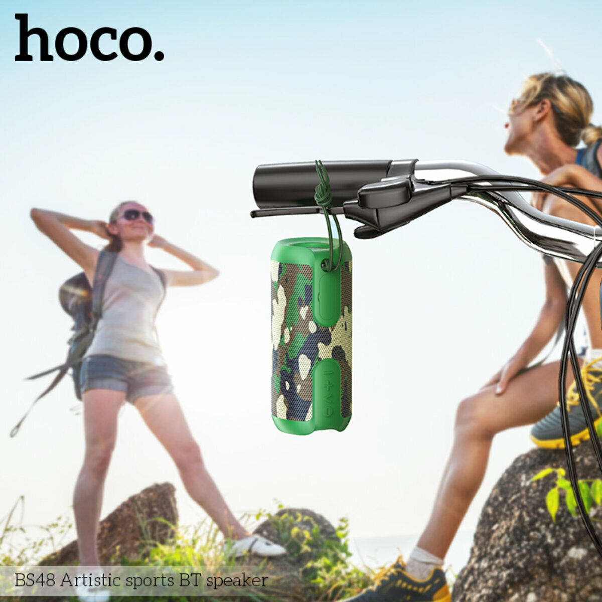 Портативна Акустика Hoco BS48 Artistic Sports BT Speaker чорна (HC-BS48-Black) дивитися фото №4