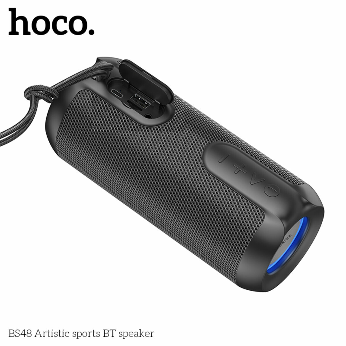 Портативна Акустика Hoco BS48 Artistic Sports BT Speaker чорна (HC-BS48-Black) дивитися фото №2