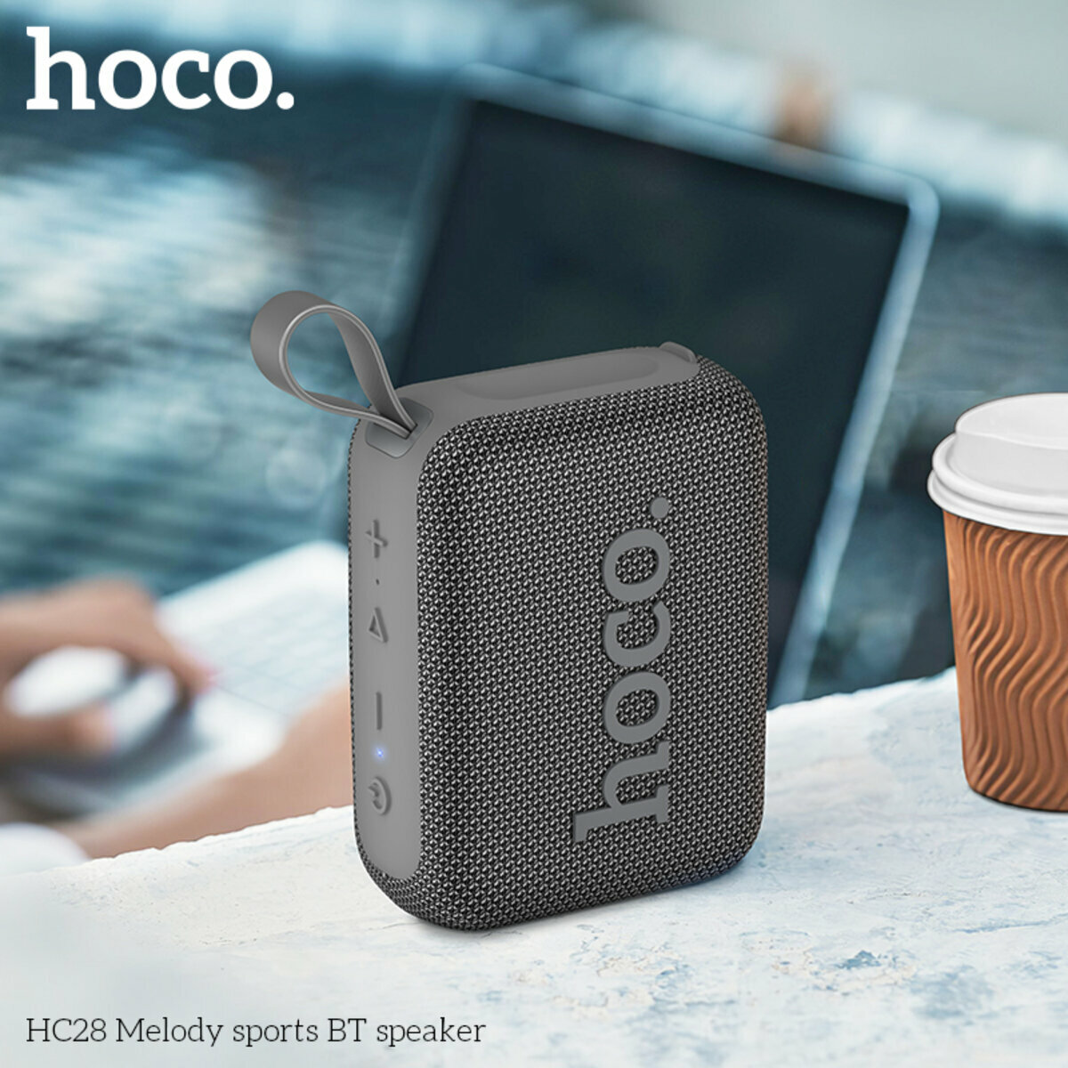 Портативна Акустика Hoco HC28 Melody Sports BT Speaker чорна (HC-HC28-Black) дивитися фото №3