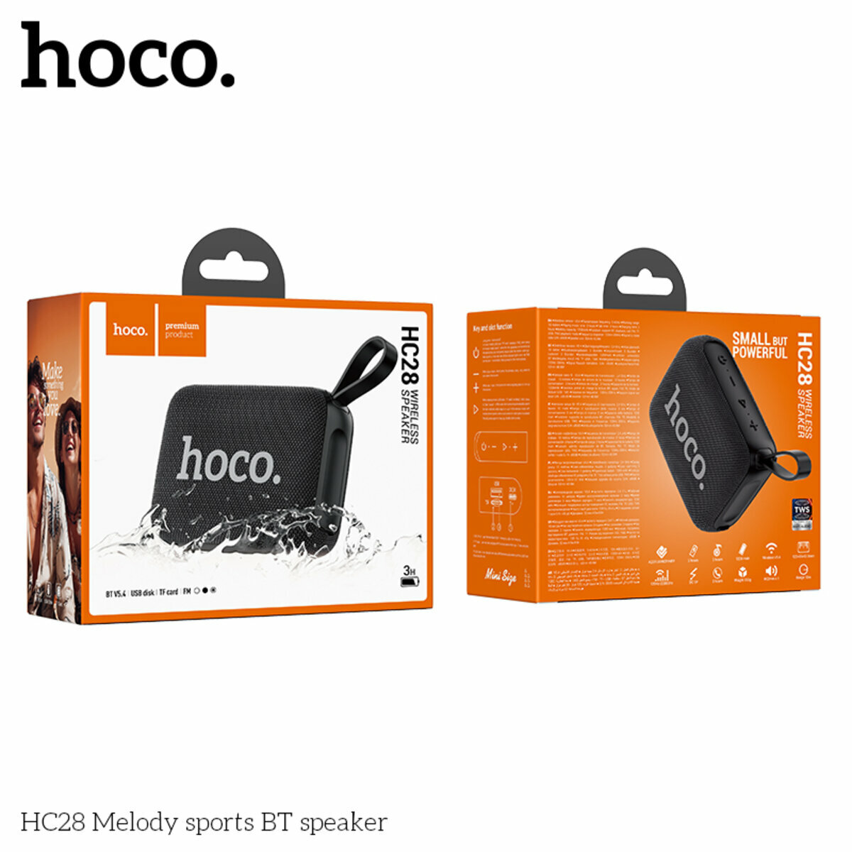 Портативна Акустика Hoco HC28 Melody Sports BT Speaker чорна (HC-HC28-Black) дивитися фото №5