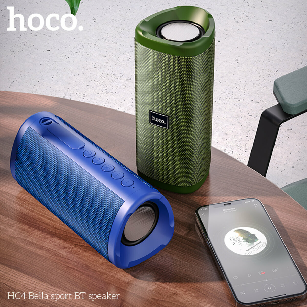 Портативна Акустика Hoco HC4 Bella Sports BT Speaker чорна (HC-HC4-Black) дивитися фото №7
