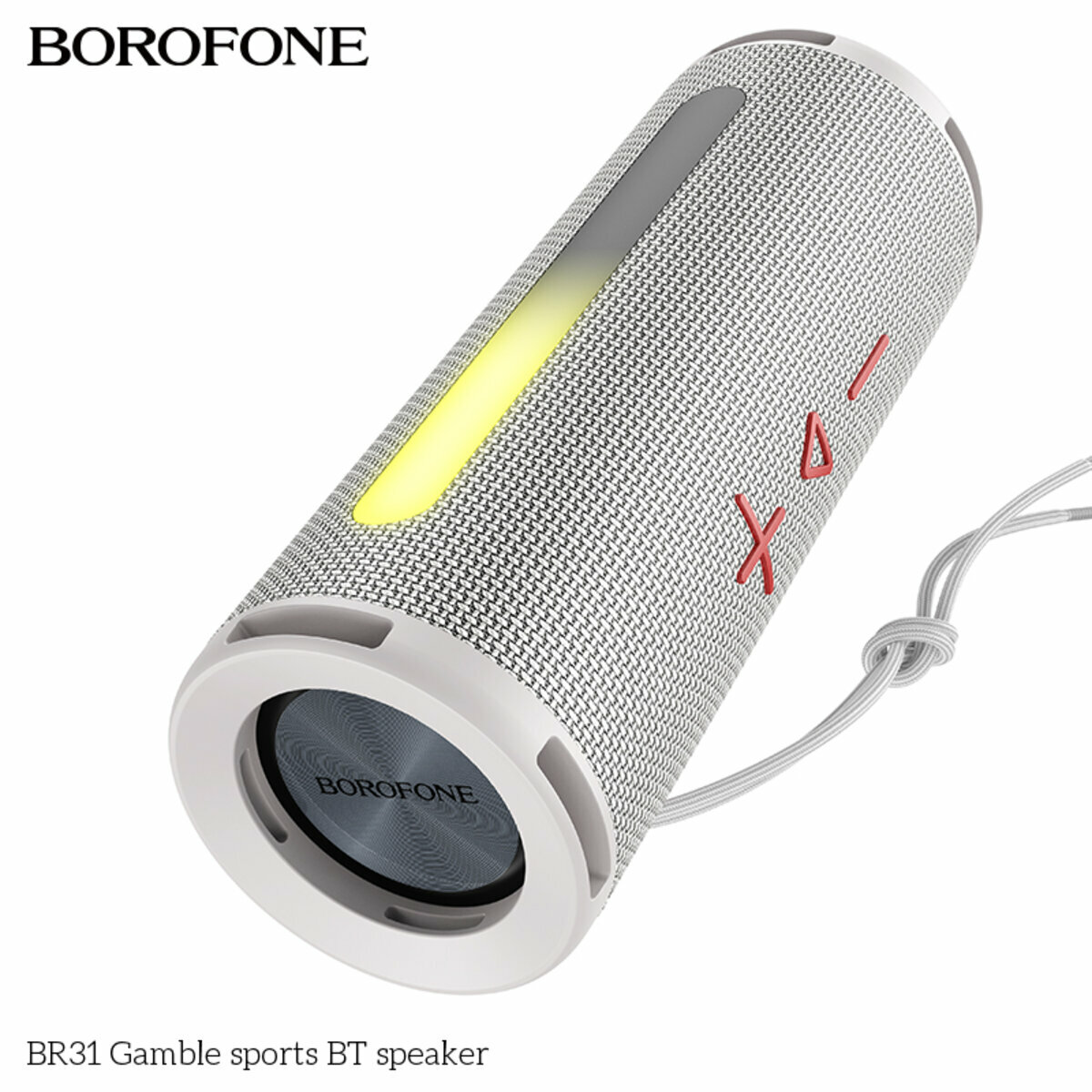 Портативна Акустика Borofone BR31 Gamble Sports BT Speaker сіра (BF-BR31-Gray) дивитися фото №2