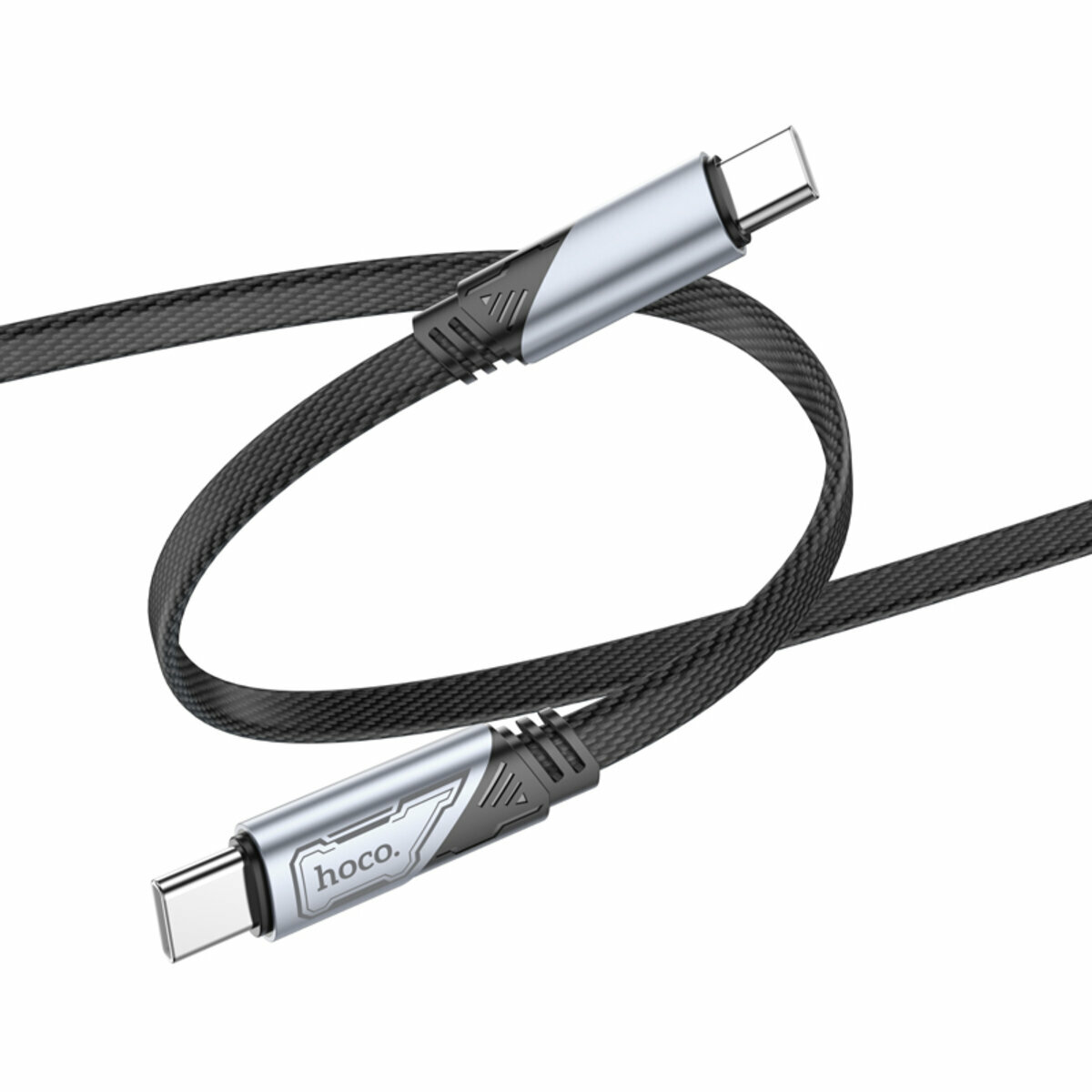 Кабель Hoco U119 Machine 60W Type-C to Type-C 1.2м черный (HC-U119-CC-Black) смотреть фото №1