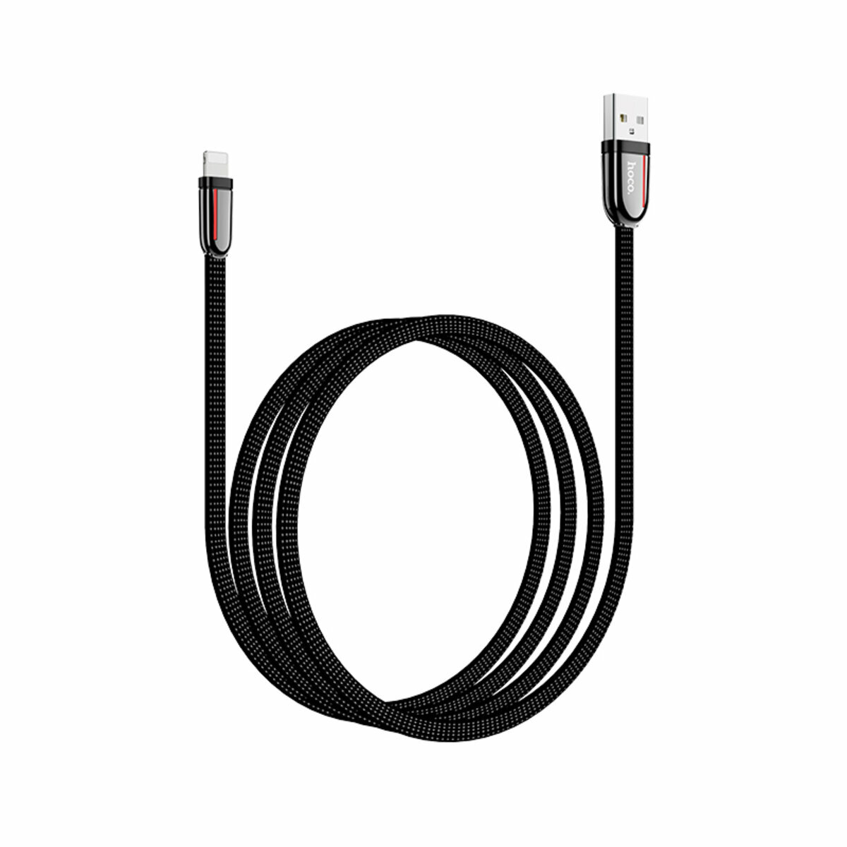 Кабель Hoco U74 Grand USB to Lightning 1.2м чорний (HC-U74-UL-Black) дивитися фото №1