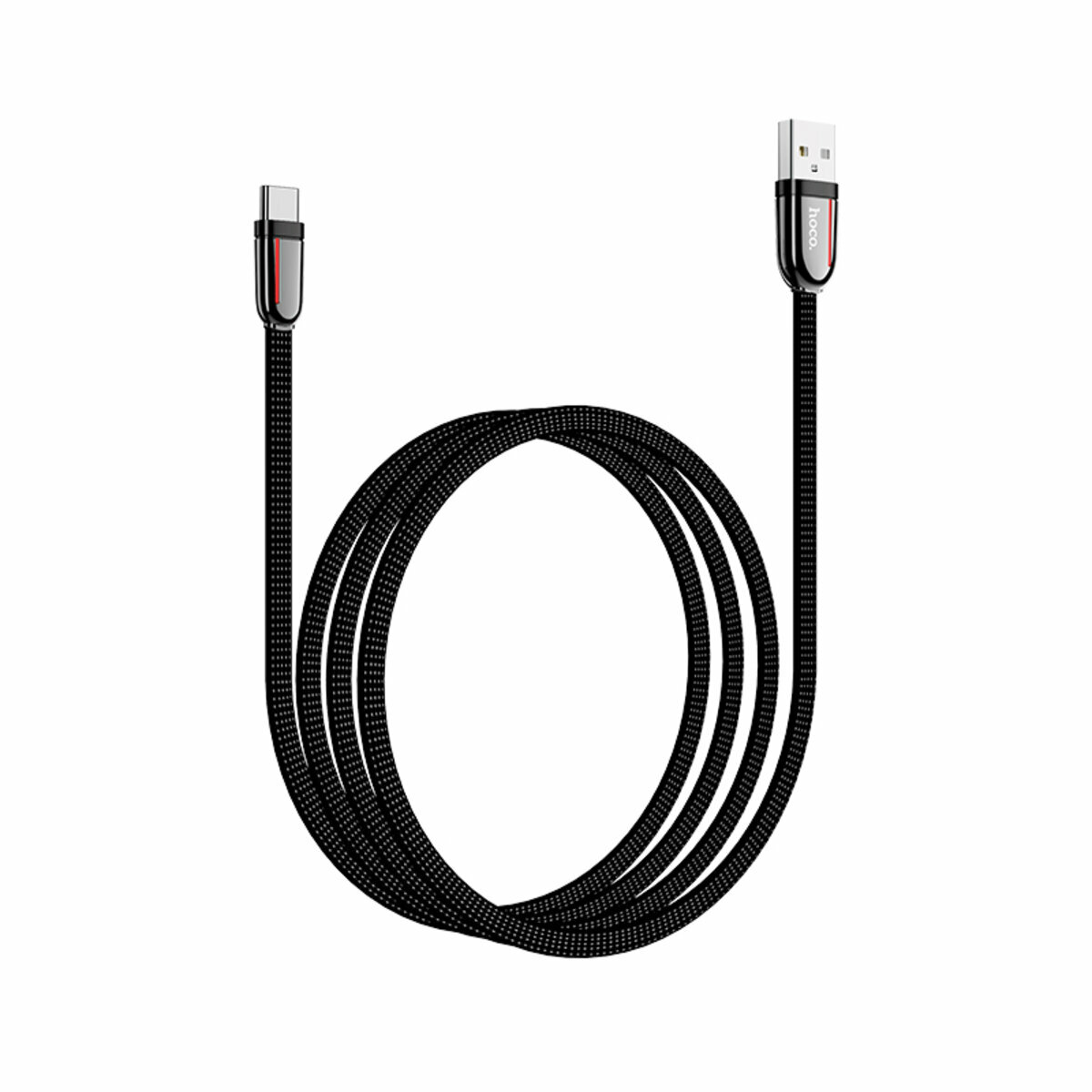 Кабель Hoco U74 Grand USB to Type-C 1.2м черный (HC-U74-UC-Black) смотреть фото №1