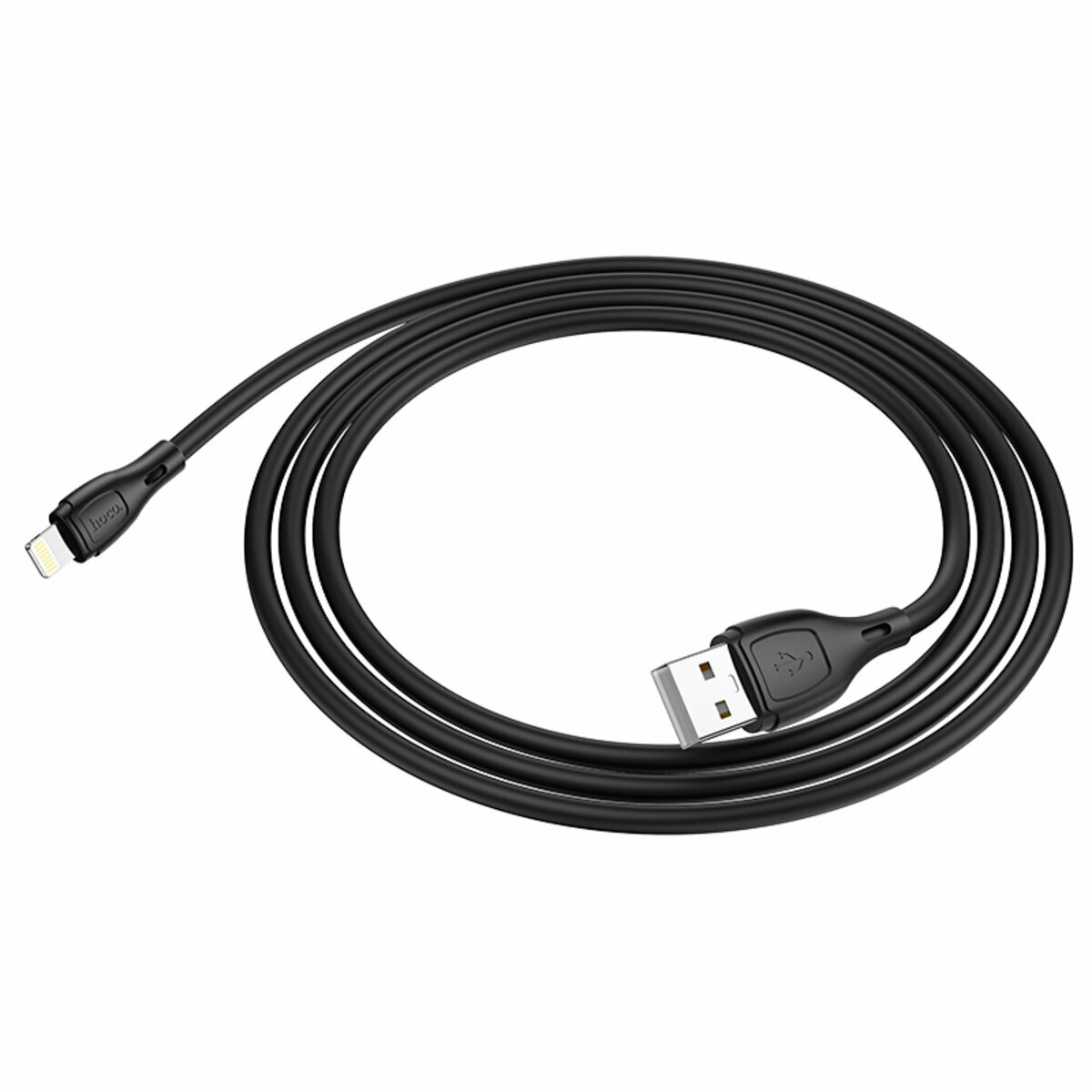 Кабель Hoco X61 Ultimate USB to Lightning 1м чорний (HC-X61-UL-Black) дивитися фото №1