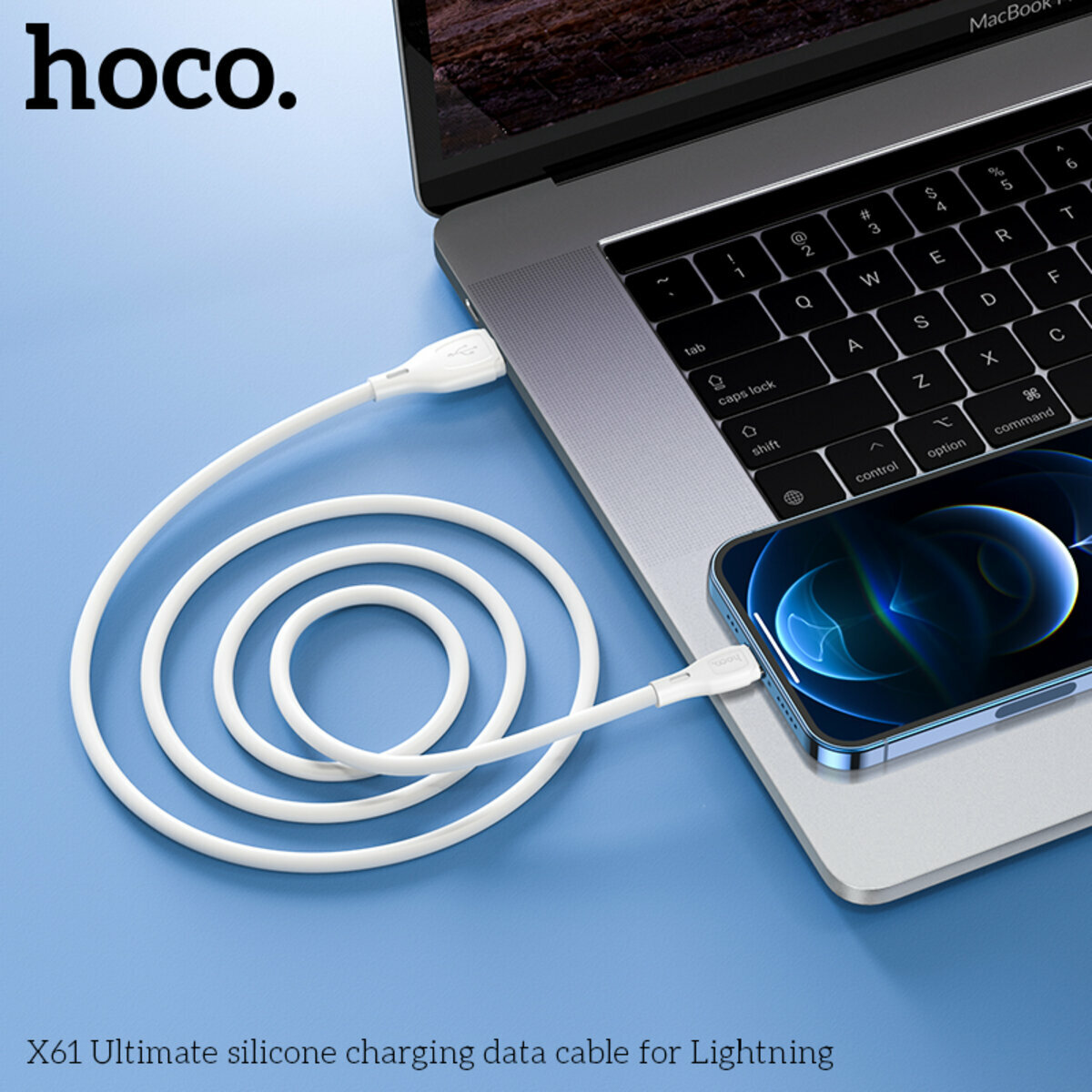 Кабель Hoco X61 Ultimate USB to Lightning 1м чорний (HC-X61-UL-Black) дивитися фото №4