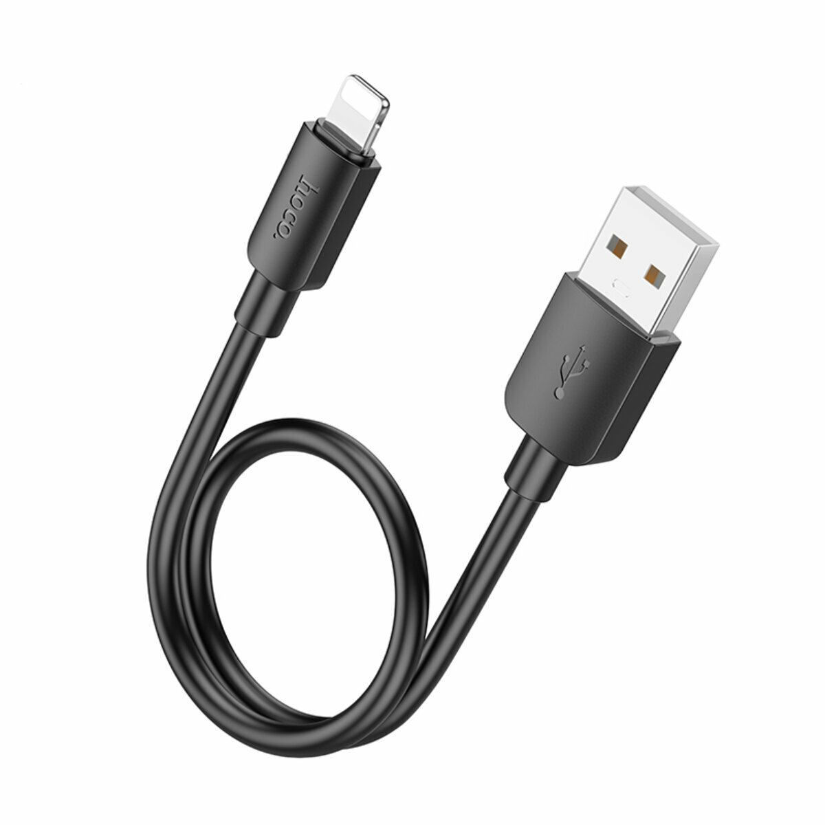 Кабель Hoco X96 Hyper USB to Lightning 0,25м чорний (HC-X96-UL-0.25m-Black) дивитися фото №1