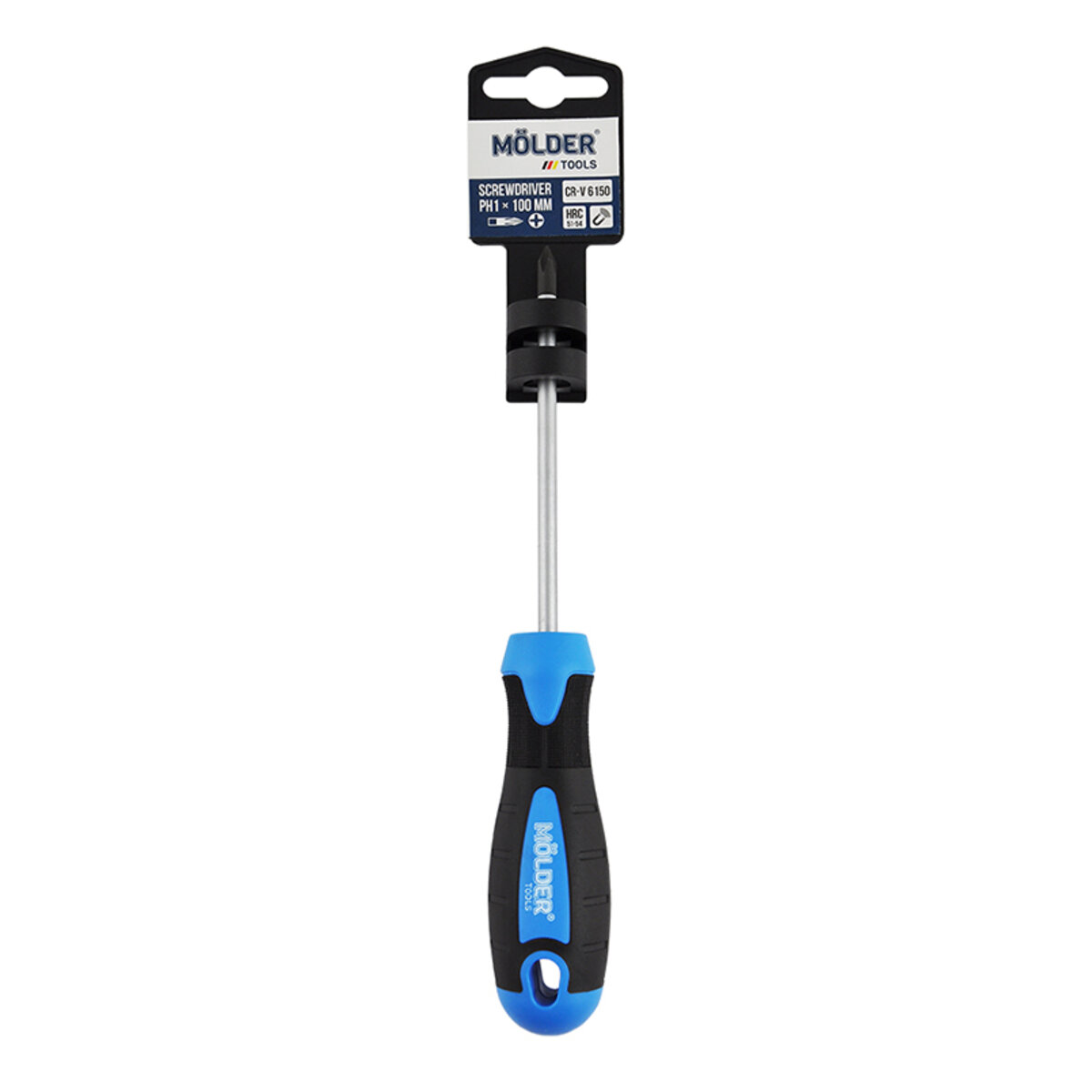 Викрутка Molder хрестова PH1x100mm (MT32105) дивитися фото №1