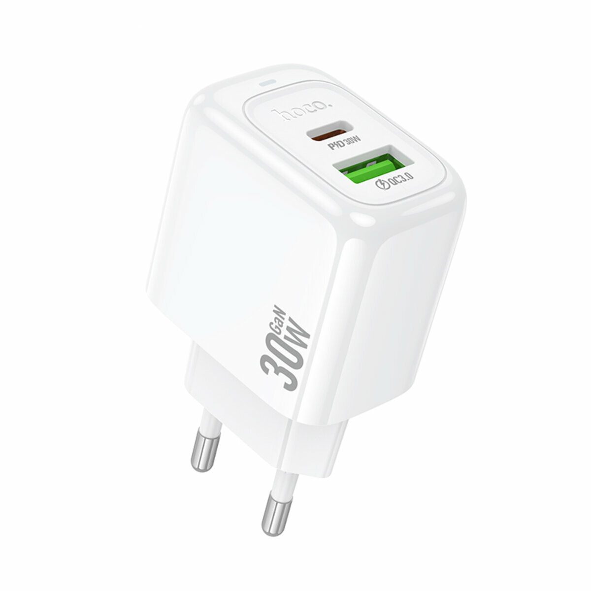Мережевий зарядний пристрій Hoco CS55A Surplus PD30W+QC3.0 білий (HC-CS55A-White) дивитися фото №1
