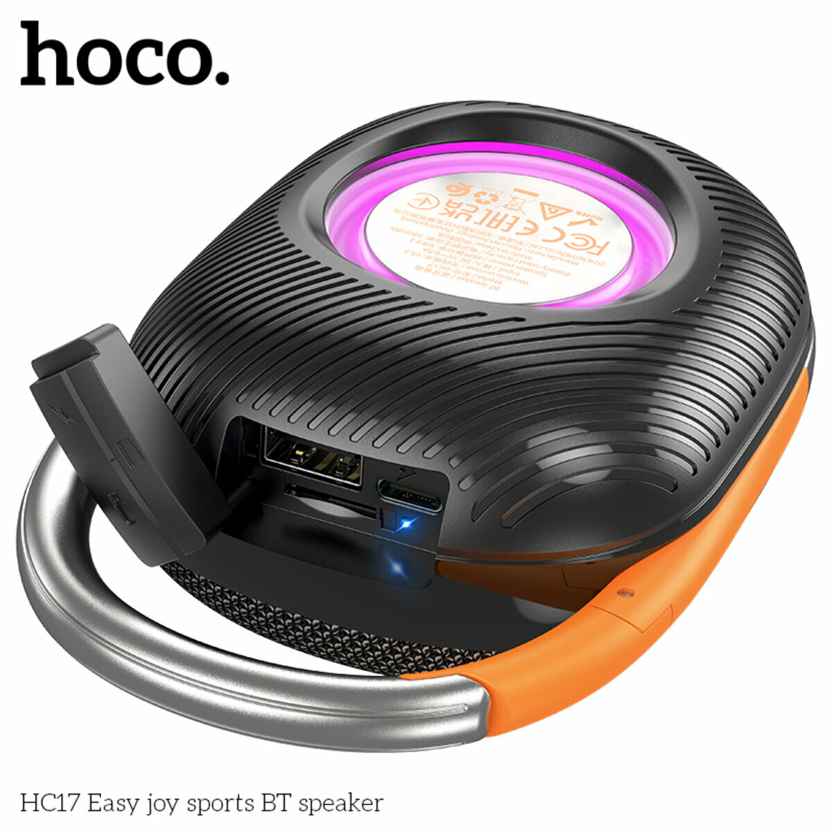 Портативна Акустика Hoco HC17 Easy Joy Sports BT Speaker чорна (HC-HC17-Black) дивитися фото №5