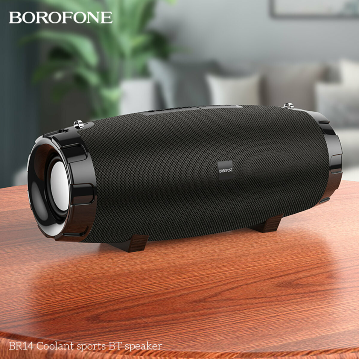Портативна Акустика Borofone BR14 Coolant Sports BT Speaker чорна (BF-BR14-Black) дивитися фото №3