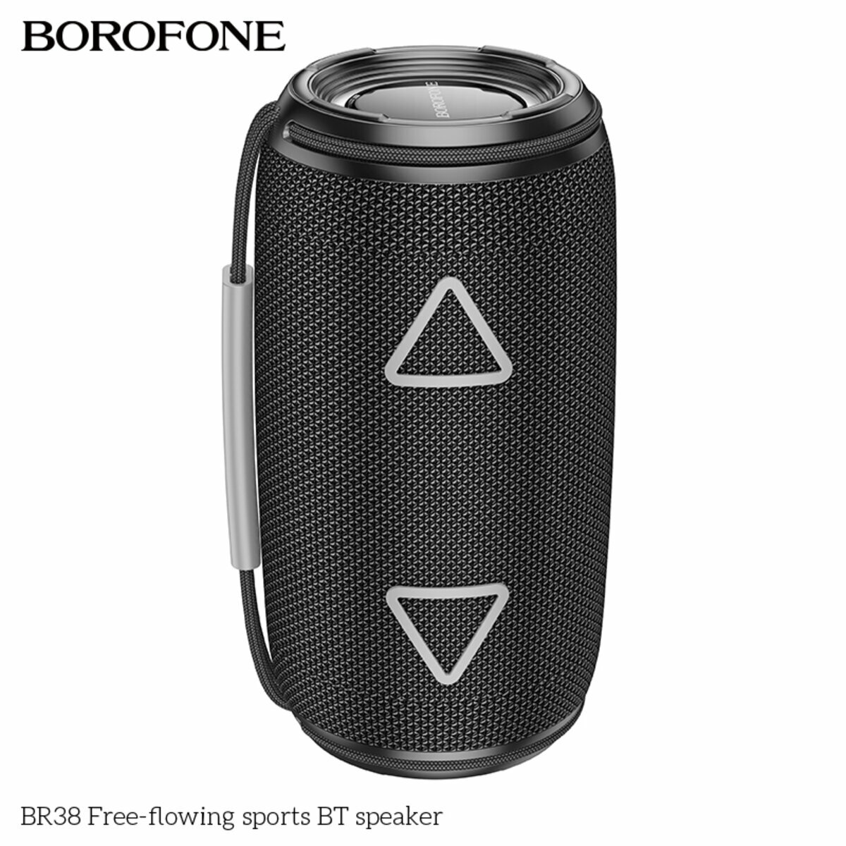 Портативна Акустика Borofone BR38 Free-Flowing Sports BT Speaker чорна (BF-BR38-Black) дивитися фото №2