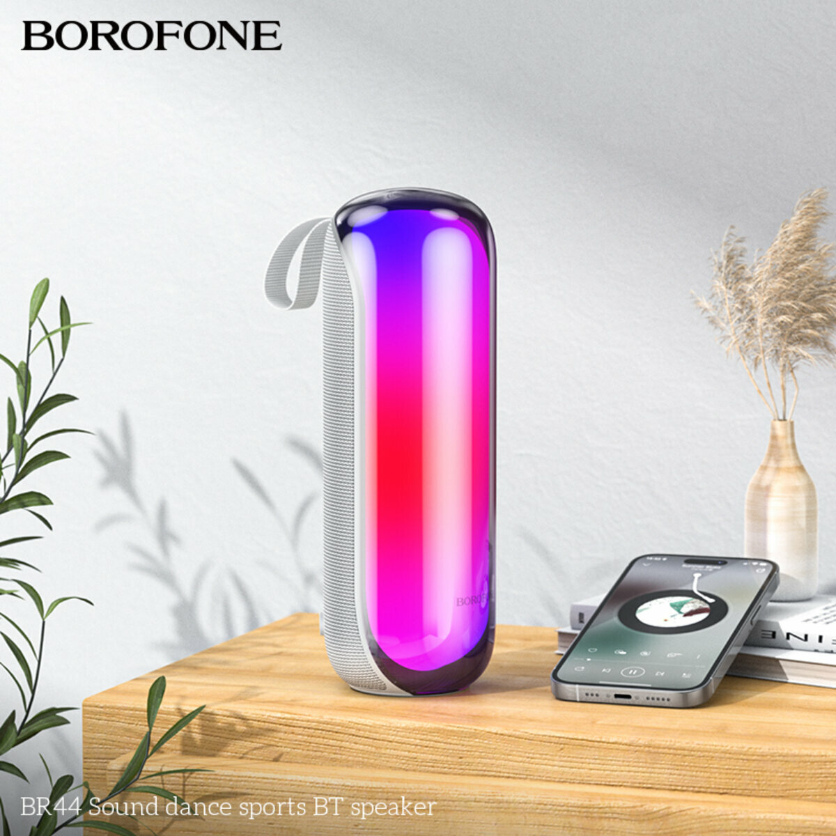 Портативна Акустика Borofone BR44 Sound Dance Sports BT Speaker чорна (BF-BR44-Black) дивитися фото №3