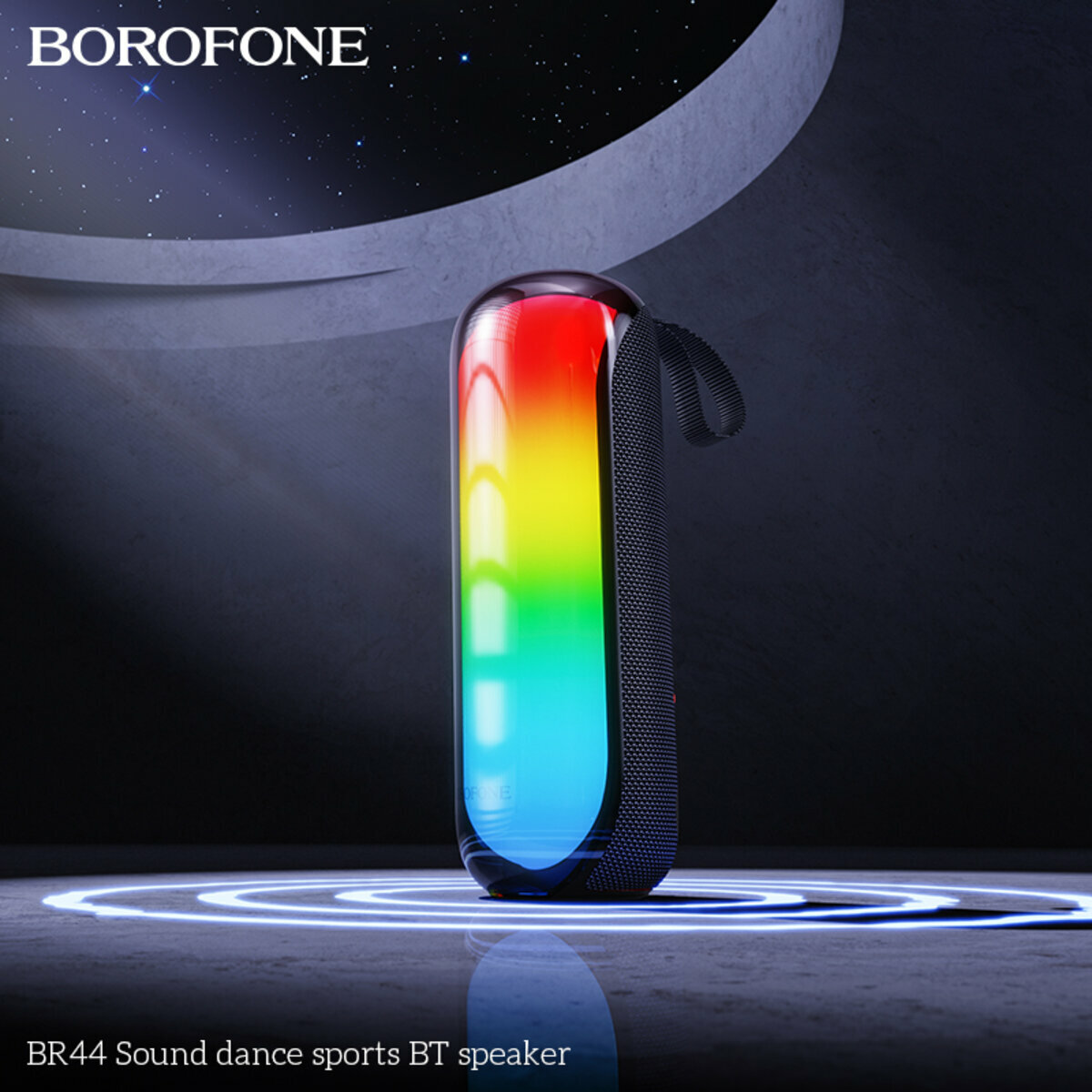 Портативна Акустика Borofone BR44 Sound Dance Sports BT Speaker чорна (BF-BR44-Black) дивитися фото №4