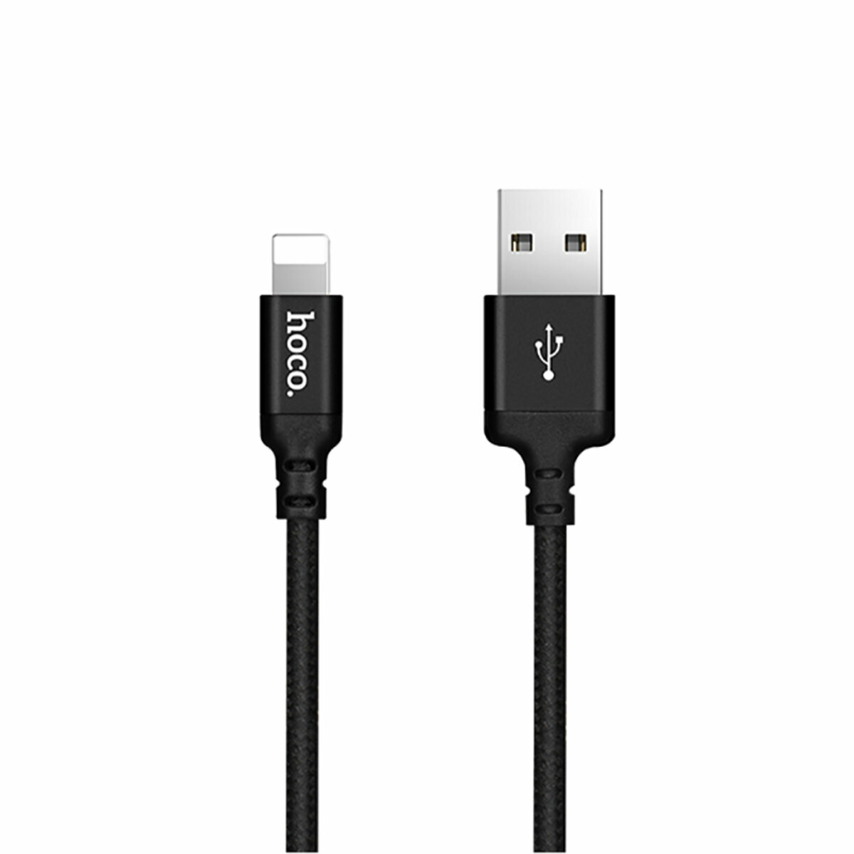 Кабель Hoco X14 Times speed USB to Lightning 1м чорний (HC-X14-UL-1m-Black) дивитися фото №1