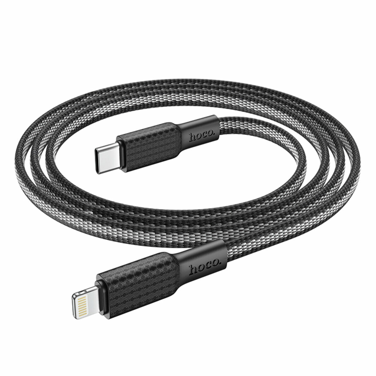 Кабель Hoco X69 Jaeger Type-C to Lightning 1м черный (HC-X69-L-Black) смотреть фото №1
