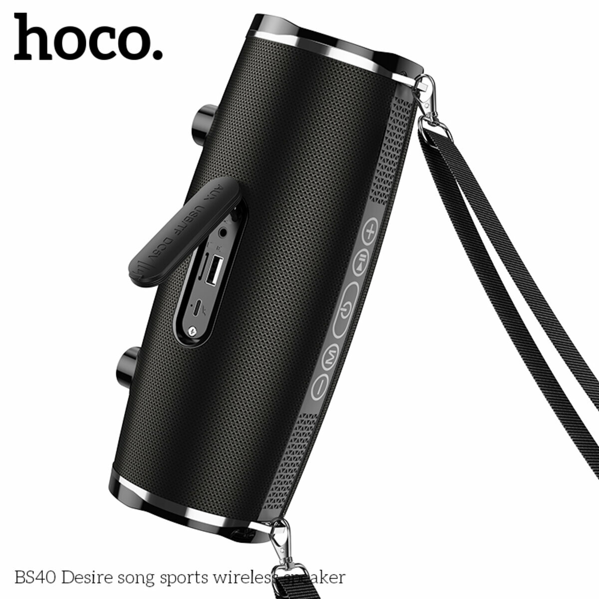 Портативна Акустика Hoco BS40 Desire Song Sports Wireless Speaker чорна (HC-BS40-Black) дивитися фото №3