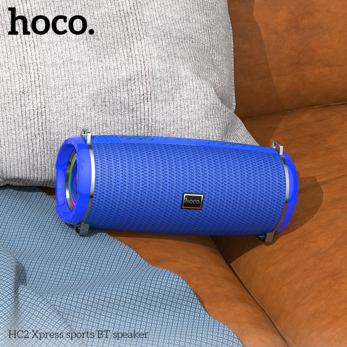 Портативна Акустика Hoco HC2 Xpress Sports BT Speaker синя (HC-HC2-Blue) дивитися фото №2