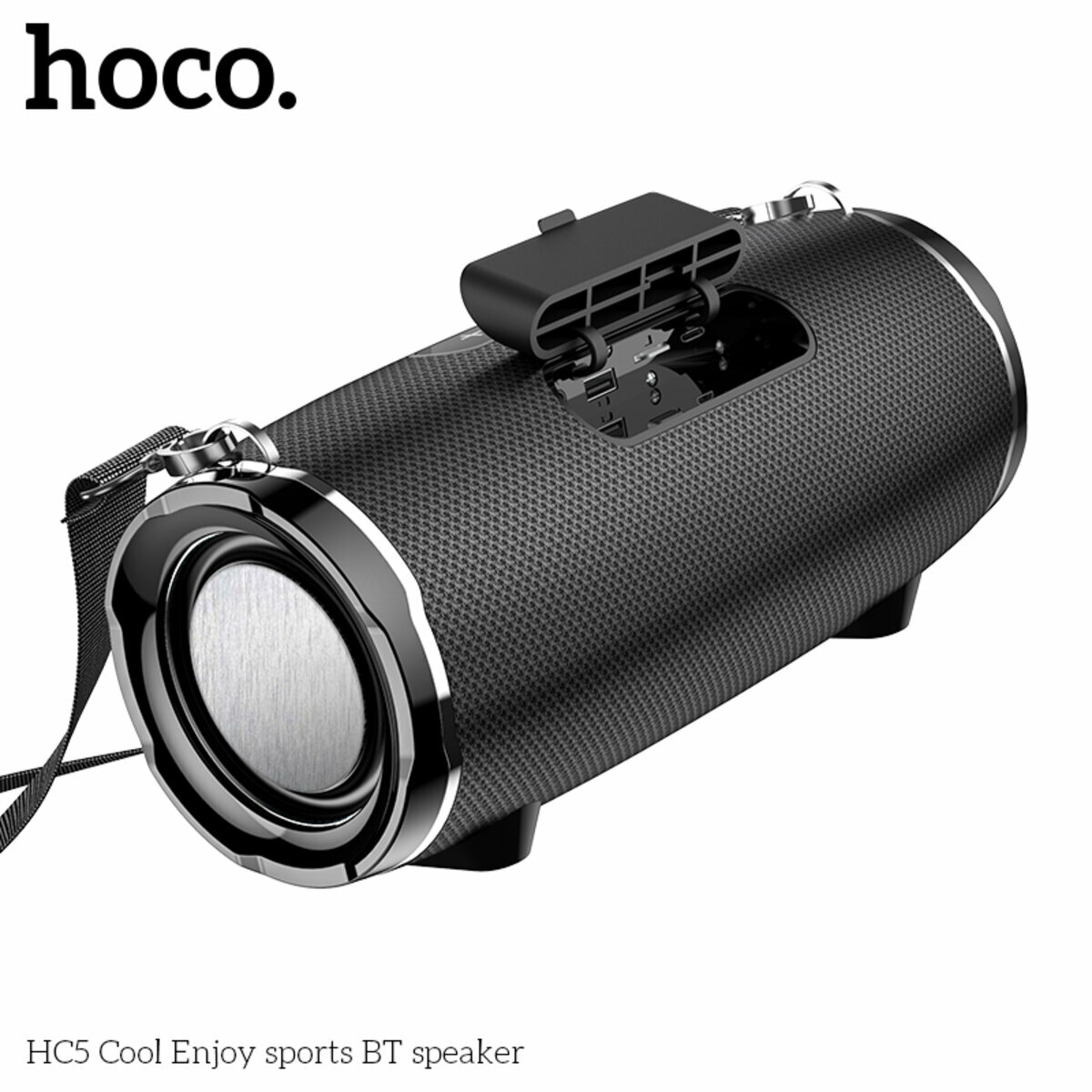 Портативна Акустика Hoco HC5 Cool Enjoy Sports BT Speaker чорна (HC-HC5-Black) дивитися фото №4