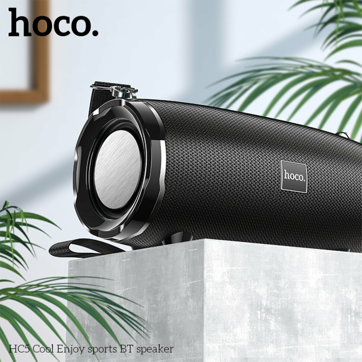 Портативна Акустика Hoco HC5 Cool Enjoy Sports BT Speaker чорна (HC-HC5-Black) дивитися фото №3
