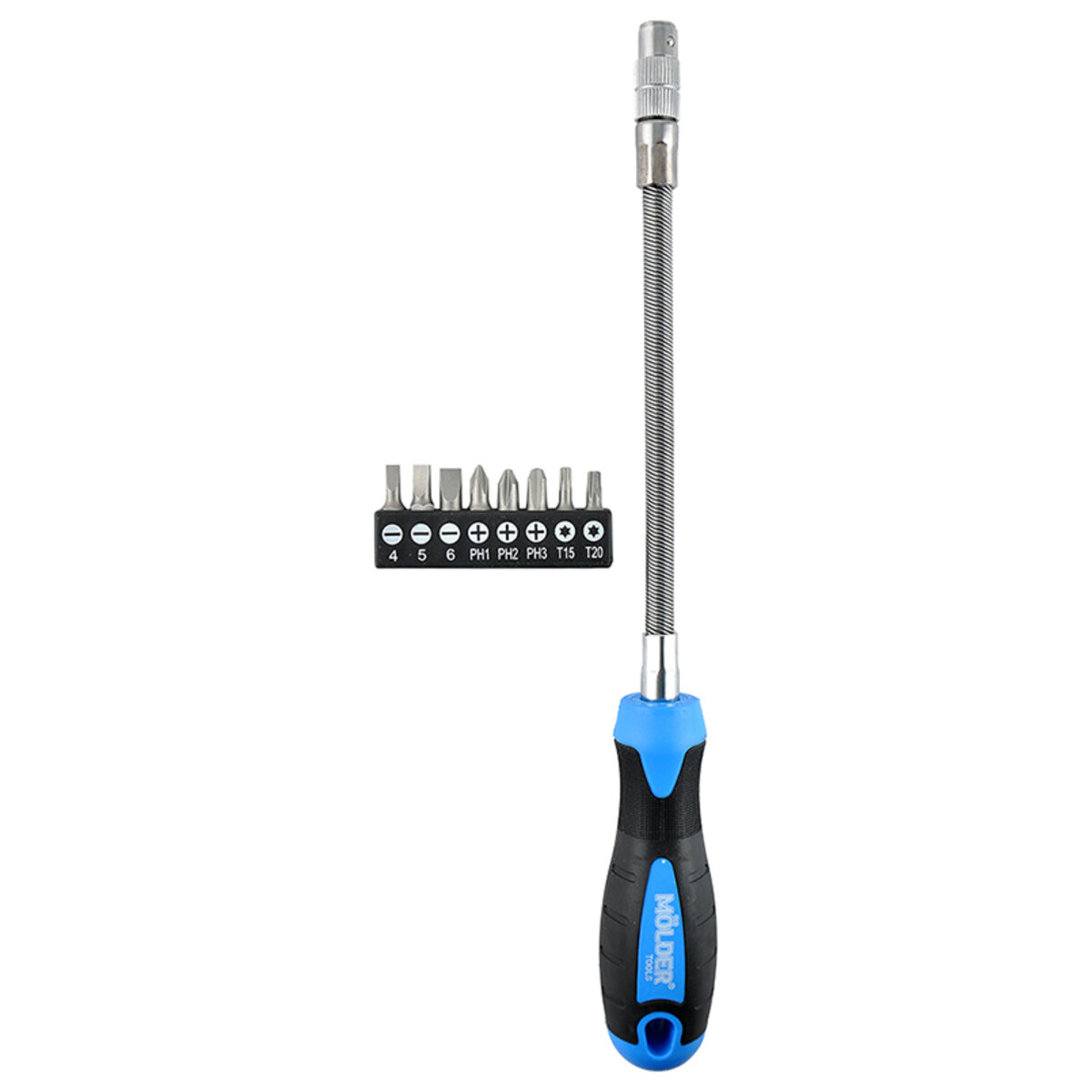 Викрутка Molder із гнучким подовжувачем і комплектом насадок (MT32309) дивитися фото №1