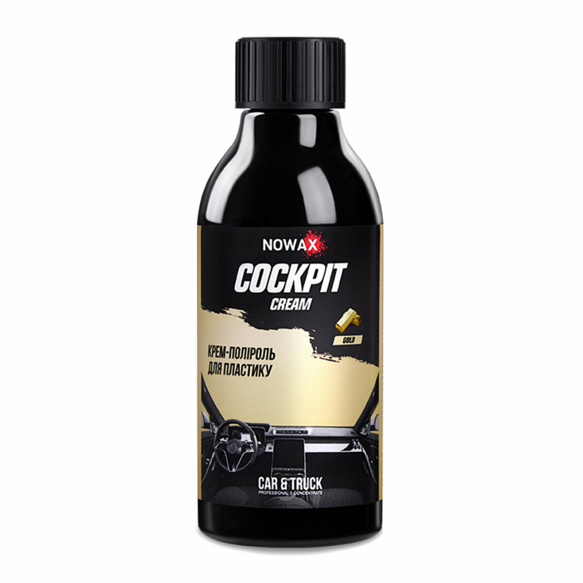 Крем-полироль для пластика Nowax Cockpit Cream Gold, 280мл (NX86965) смотреть фото №1