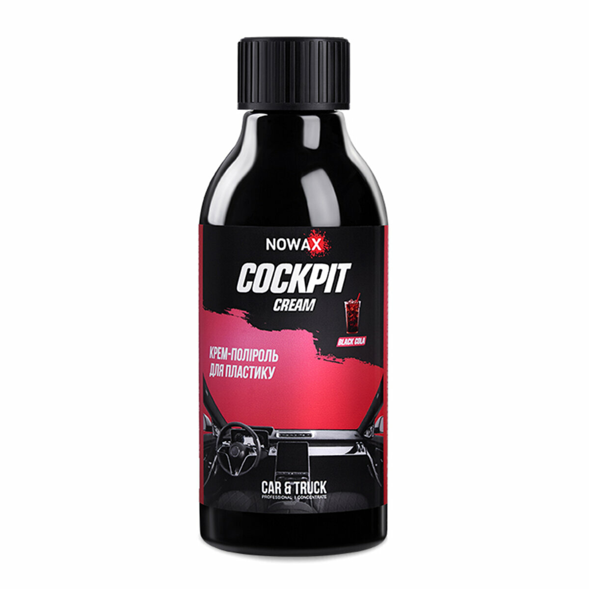 Крем-полироль для пластика Nowax Cockpit Cream Black Cola, 280мл (NX86941) смотреть фото №1