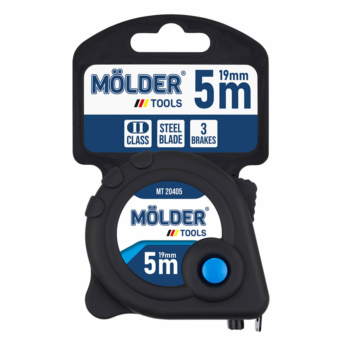 Рулетка Molder измерительная soft touch 5м, 19мм (MT20405) смотреть фото №8