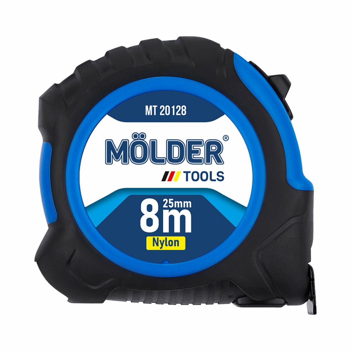 Рулетка Molder нейлонова 8м, 25мм (MT20128) дивитися фото №1