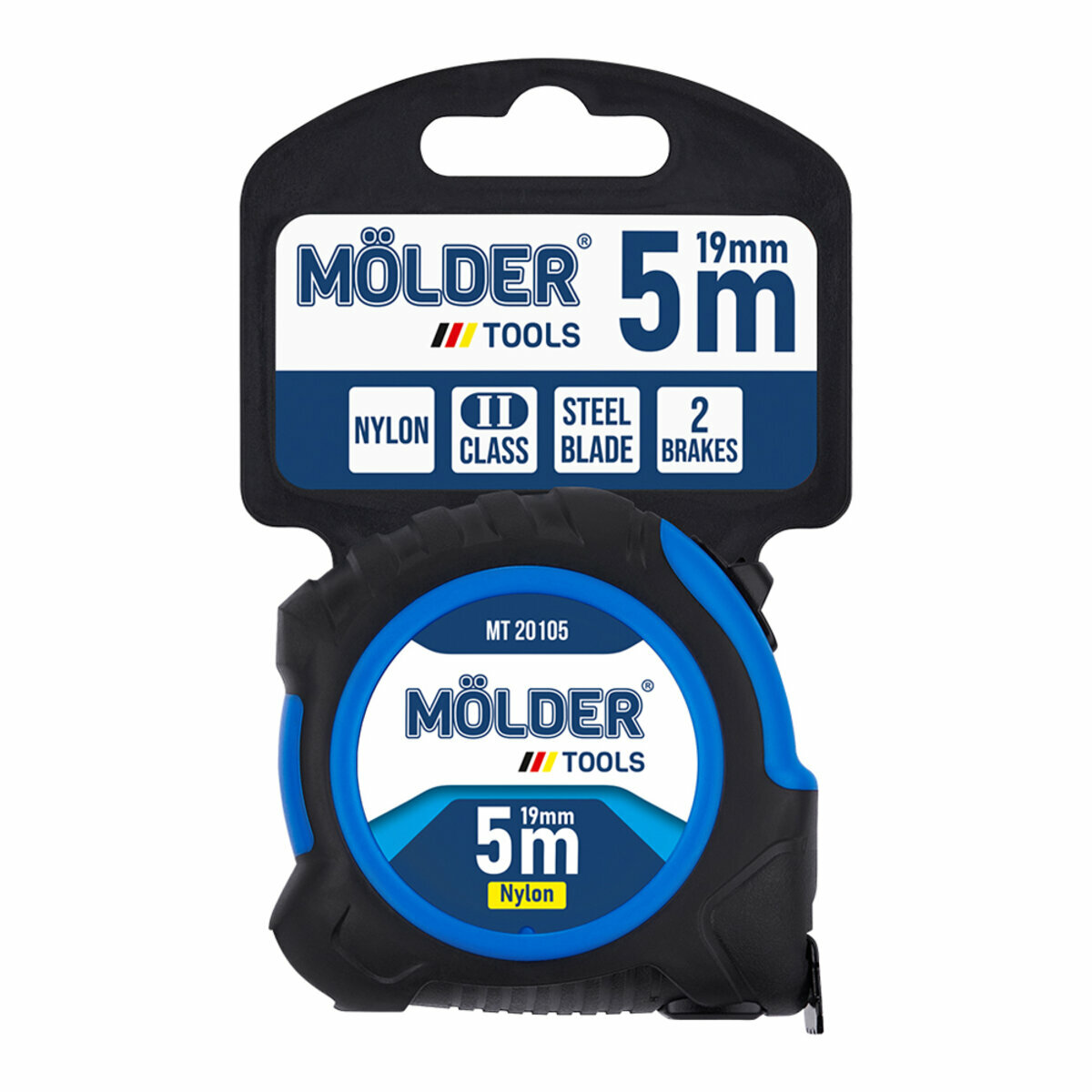 Рулетка Molder нейлоновая 5м, 19мм (MT20105) смотреть фото №8