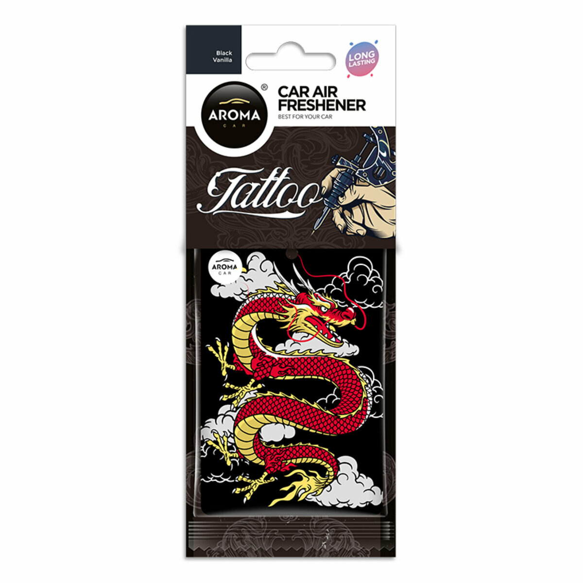 Ароматизатор Aroma Car Cellulose Tattoo - Black Vanilla (12629) смотреть фото №1