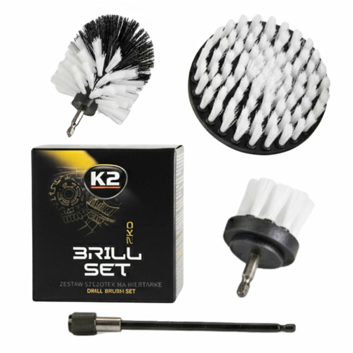 Набор щеток K2 Brill Set Pro Drill Brush Set на дрель для чистки профессиональный (D7051) смотреть фото №1