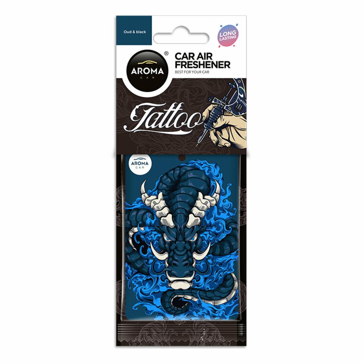 Ароматизатор Aroma Car Cellulose Tattoo - Oud & Black (12626) смотреть фото №1