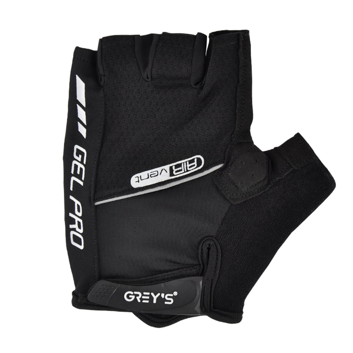 Велорукавиці Greys з короткими пальцями та гелевими вставками, чорні М GR18112 (GR18112) дивитися фото №2