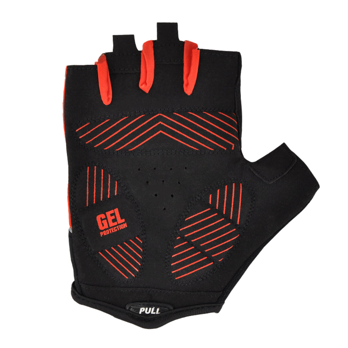 Велорукавиці Greys з короткими пальцями та гелевими вставками, чорно-червоні М GR18332 (GR18332) дивитися фото №3