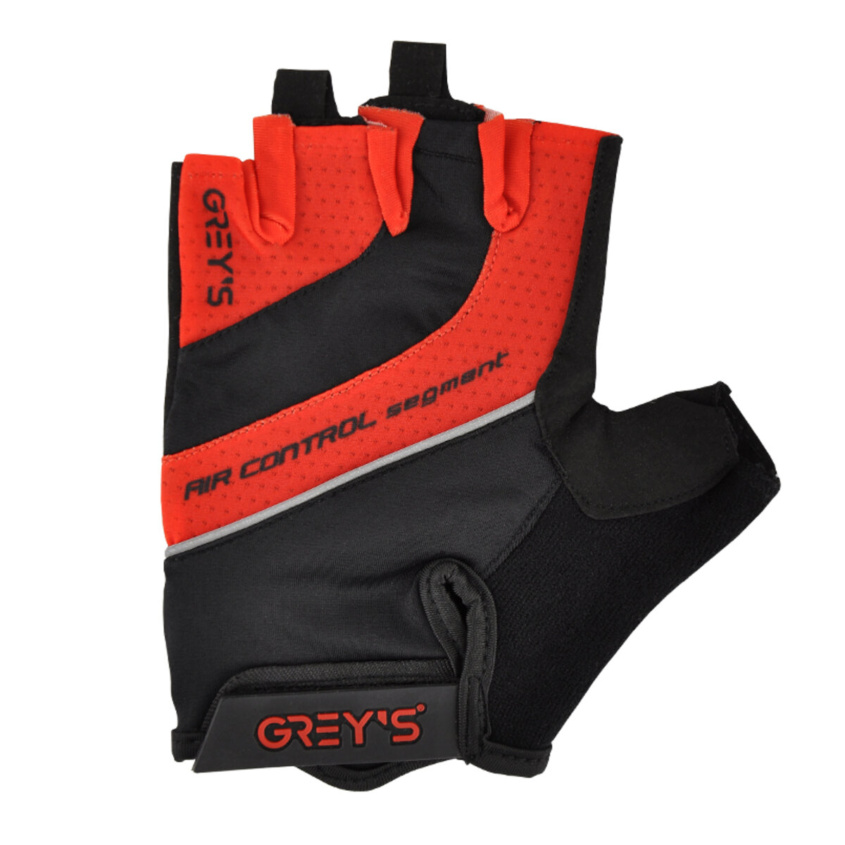 Велорукавиці Greys з короткими пальцями та гелевими вставками, чорно-червоні L GR18333 (GR18333) дивитися фото №2