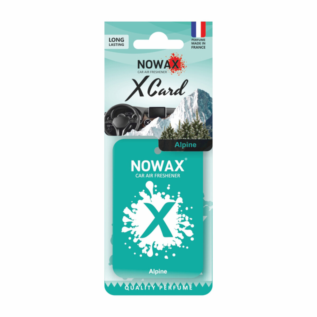 Автомобільний Ароматизатор Nowax X Card Alpine сухий (NX07533) | Аромат: Свіжість дивитися фото №1