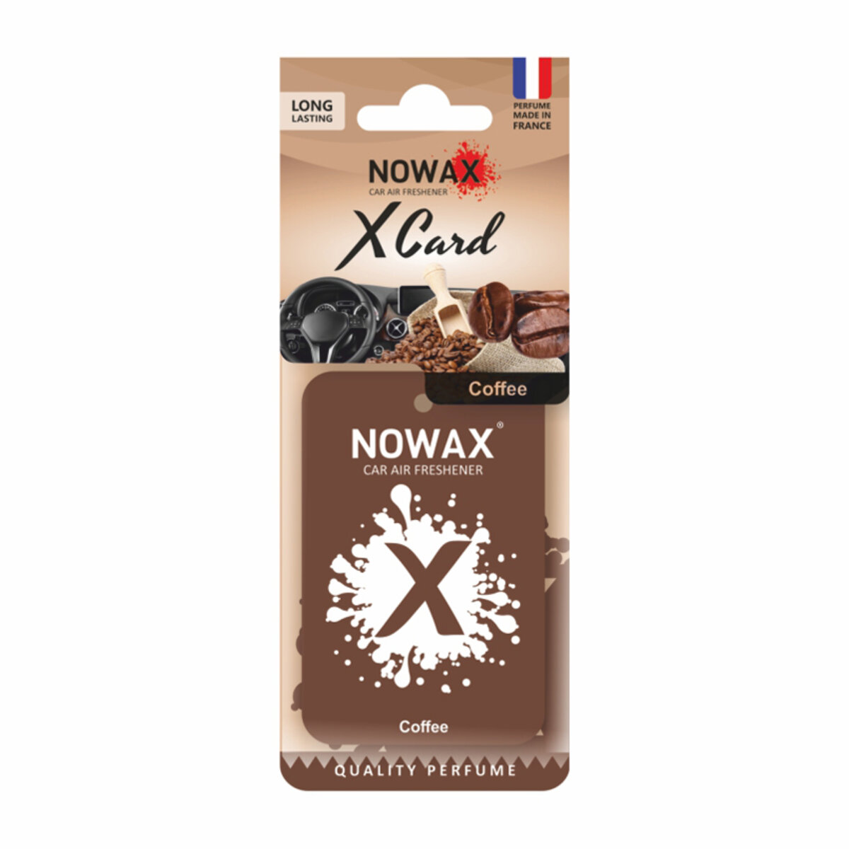 Автомобільний Ароматизатор Nowax X Card Coffee сухий (NX07541) | Аромат: Кава дивитися фото №1
