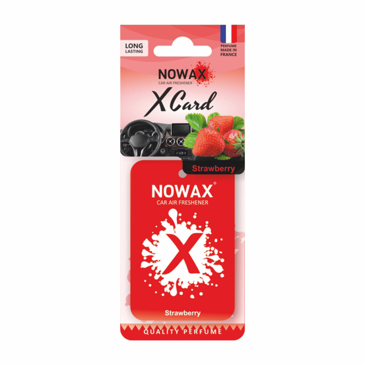 Автомобільний Ароматизатор Nowax X Card Strawbarry сухий (NX07538) | Аромат: Ягідний дивитися фото №1