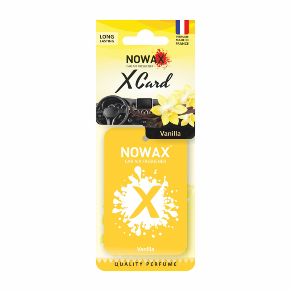 Автомобільний Ароматизатор Nowax X Card Vanilla сухий (NX07536) | Аромат: Ваніль дивитися фото №1