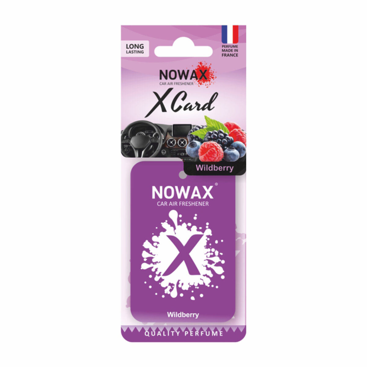 Автомобільний Ароматизатор Nowax X Card Wildberry сухий (NX07539) | Аромат: Ягідний дивитися фото №1