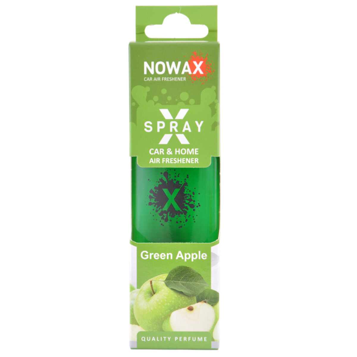 Ароматизатор Nowax X Spray Green apple в коробці (NX07603) дивитися фото №1