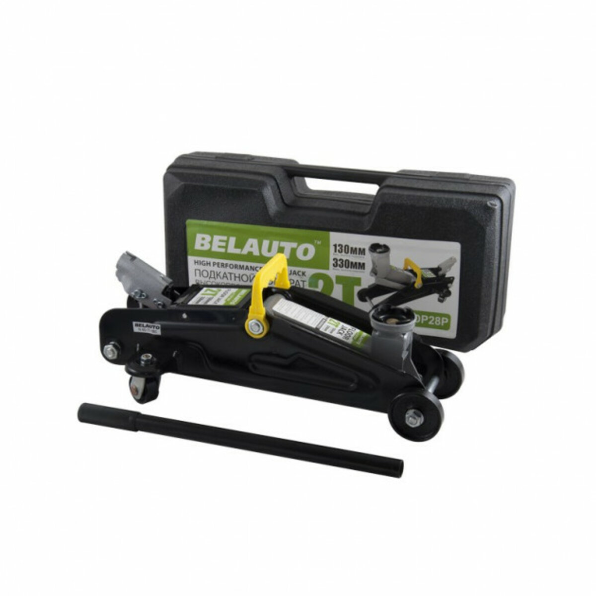 Домкрат гідравлічний (підкатний) Белавто, 2т (пласт. упак.) DP28P (DP28P) дивитися фото №1
